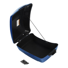 HR3 Blue Burst King Size Touring Trunk Luggage For Harley Touring 14-24
