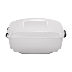 HR3 White Onyx Pearl 13.7" King Size Touring Trunk Luggage For 14-24 Harley Touring
