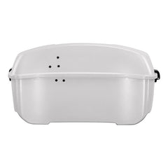 HR3 White Onyx Pearl 13.7" King Size Touring Trunk Luggage For 14-24 Harley Touring