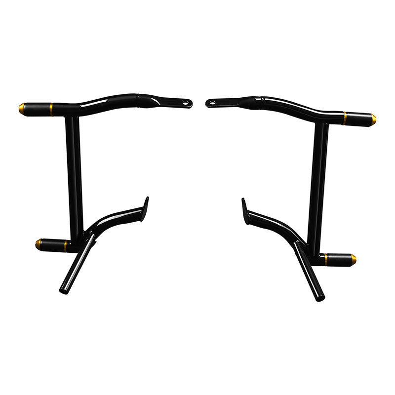 CUSTOM CHROME Rear Saddlebag Support Guards Rails for Harley Touring '09-'23.5