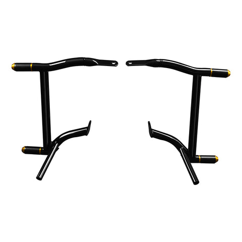 CUSTOM CHROME Rear Saddlebag Support Guards Rails Fit For Harley Touring '09-'23.5