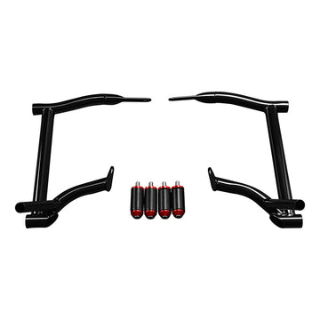 CUSTOM CHROME Rear Saddlebag Support Guards Rails for Harley Touring '09-'23.5
