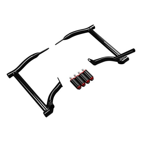 CUSTOM CHROME Rear Saddlebag Support Guards Rails Fit For Harley Touring '09-'23.5