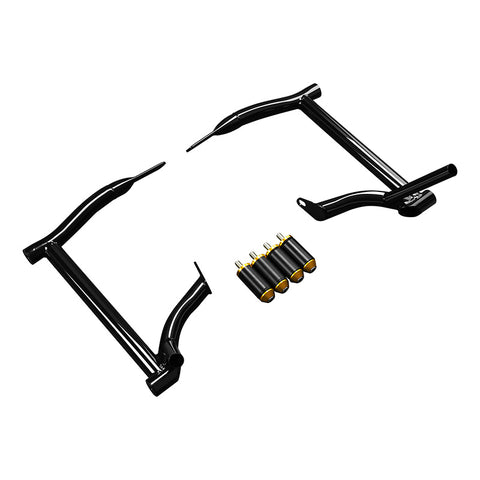 CUSTOM CHROME Rear Saddlebag Support Guards Rails Fit For Harley Touring '09-'23.5