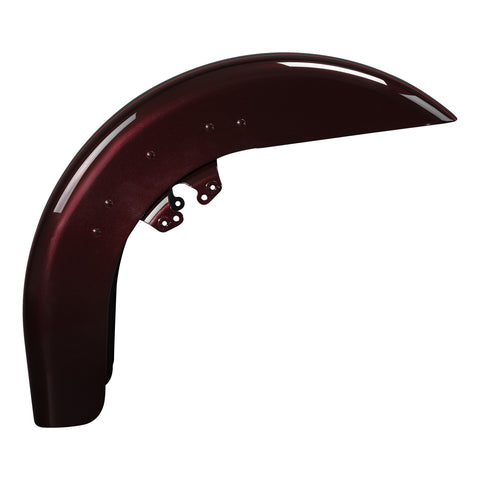 HR3 Midnight Crimson / Vivid Black 2022UL Motorcycle 18" Wide Tire Front Mudguard Fender For Harley Touring Models 2014-2023