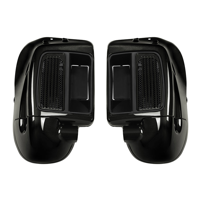 HR3 Black Quartz 2016UL Vented Lower Fairing Kit For Harley Touring Models 2014-2023 (Fits water cooled models)