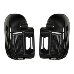 HR3 Black Quartz 2016UL Vented Lower Fairing Kit For Harley Touring Models 2014-2023 (Fits water cooled models)