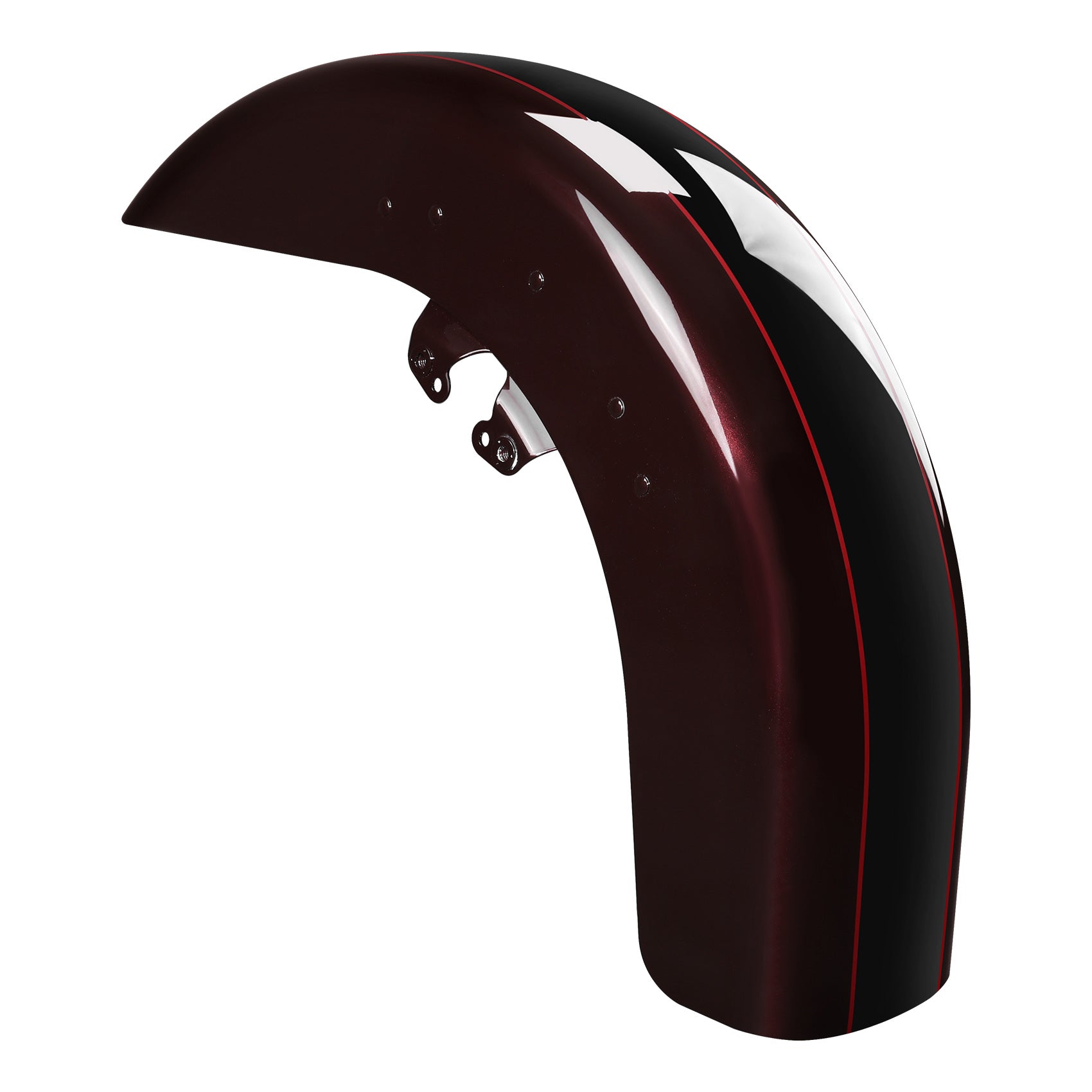 HR3 Midnight Crimson / Vivid Black 2022UL Motorcycle 18" Wide Tire Front Mudguard Fender For Harley Touring Models 2014-2023