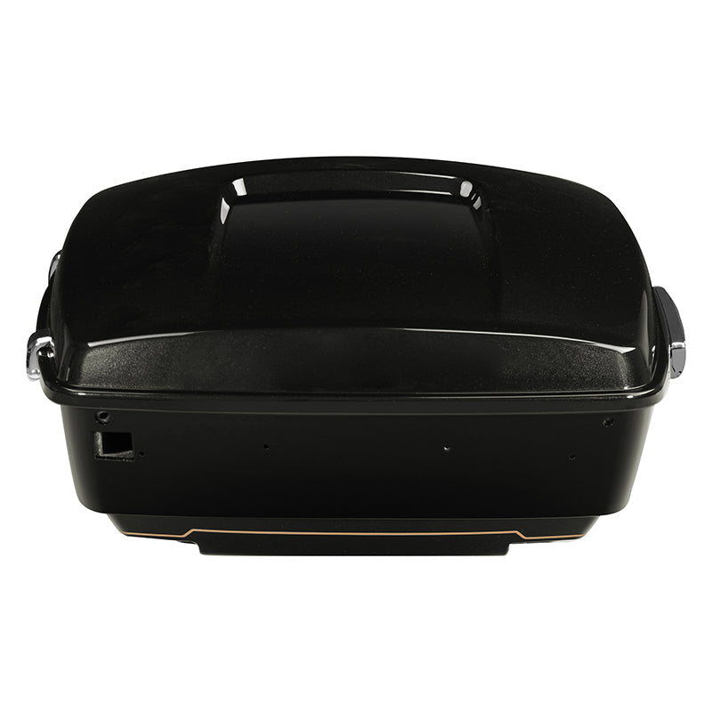 HR3 Black Quartz 2016UL King Size Touring Trunkk Luggage with Speaker Cut Outs For 14-24 Harley Touring