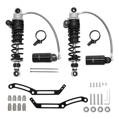 Custom Chrome Remote Reservoir Rear Suspension Shocks Fit For Harley Electra Street Glide 1994-2024