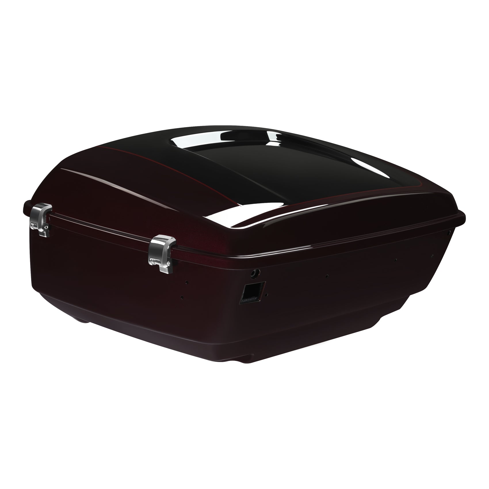 HR3 Midnight Crimson / Vivid Black 2022UL King Size Touring Trunk Luggage with Speaker Cut Outs For Harley Touring 2014-2024