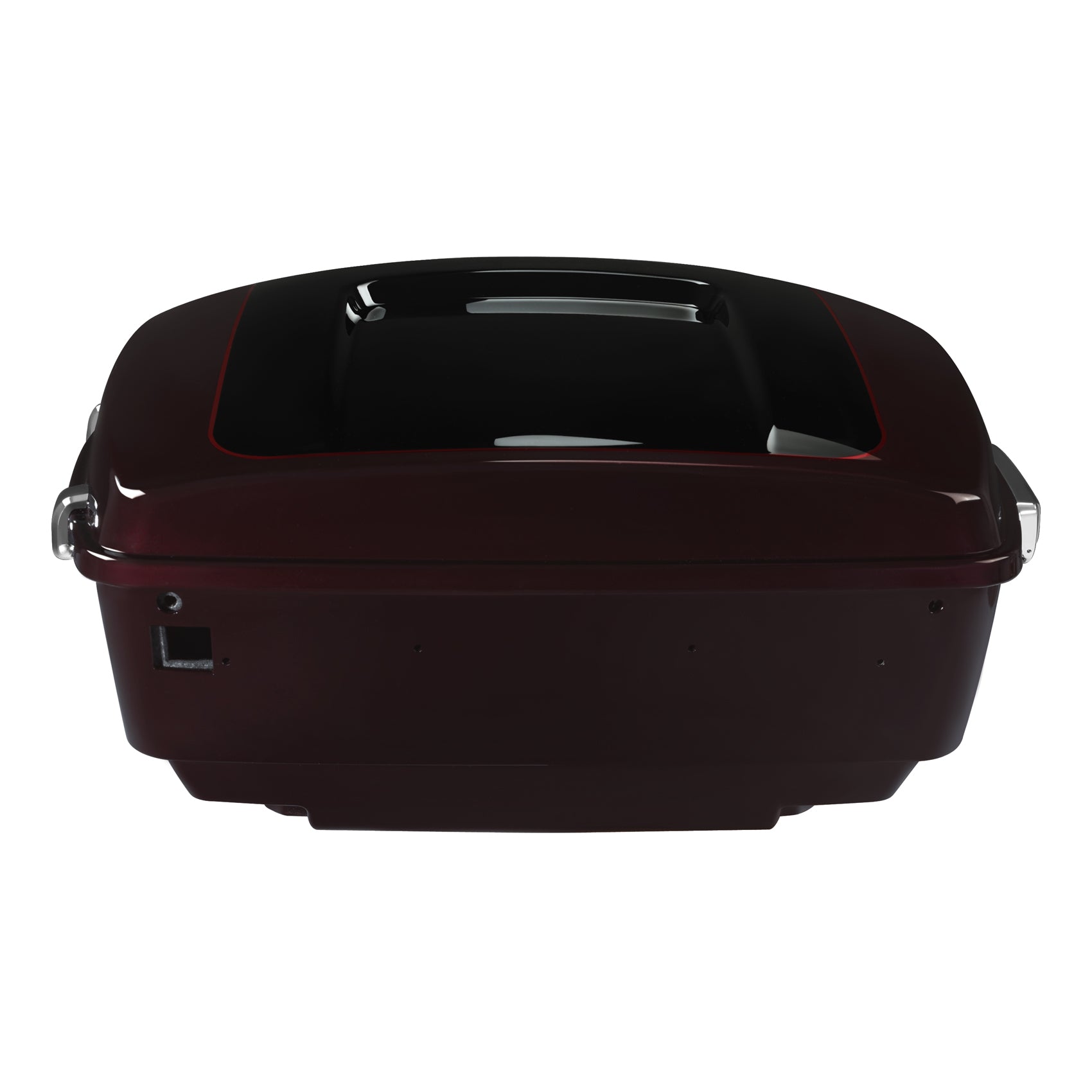HR3 Midnight Crimson / Vivid Black 2022UL King Size Touring Trunk Luggage with Speaker Cut Outs For Harley Touring 2014-2024