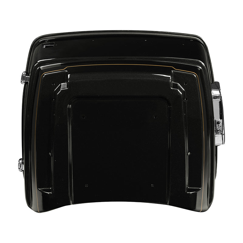 HR3 Black Quartz 2016UL King Size Touring Trunkk Luggage with Speaker Cut Outs For 14-24 Harley Touring