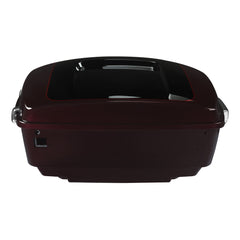 HR3 Midnight Crimson / Vivid Black 2022UL King Size Touring Trunk Luggage with Speaker Cut Outs For Harley Touring 2014-2024