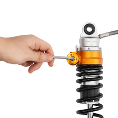 Custom Chrome Remote Reservoir Rear Suspensions Shock Fit For Harley CVO Street Road Glide 1994-2024