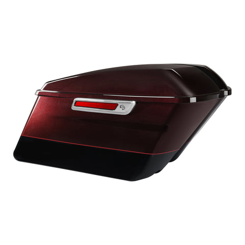 HR3 Midnight Crimson / Vivid Black 2022UL Hard Saddlebags (Regular) For Harley Touring 2014-2023
