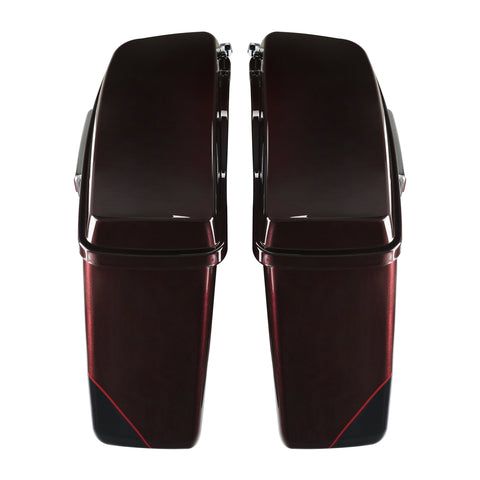 HR3 Midnight Crimson / Vivid Black 2022UL Hard Saddlebags (Regular) For Harley Touring 2014-2023