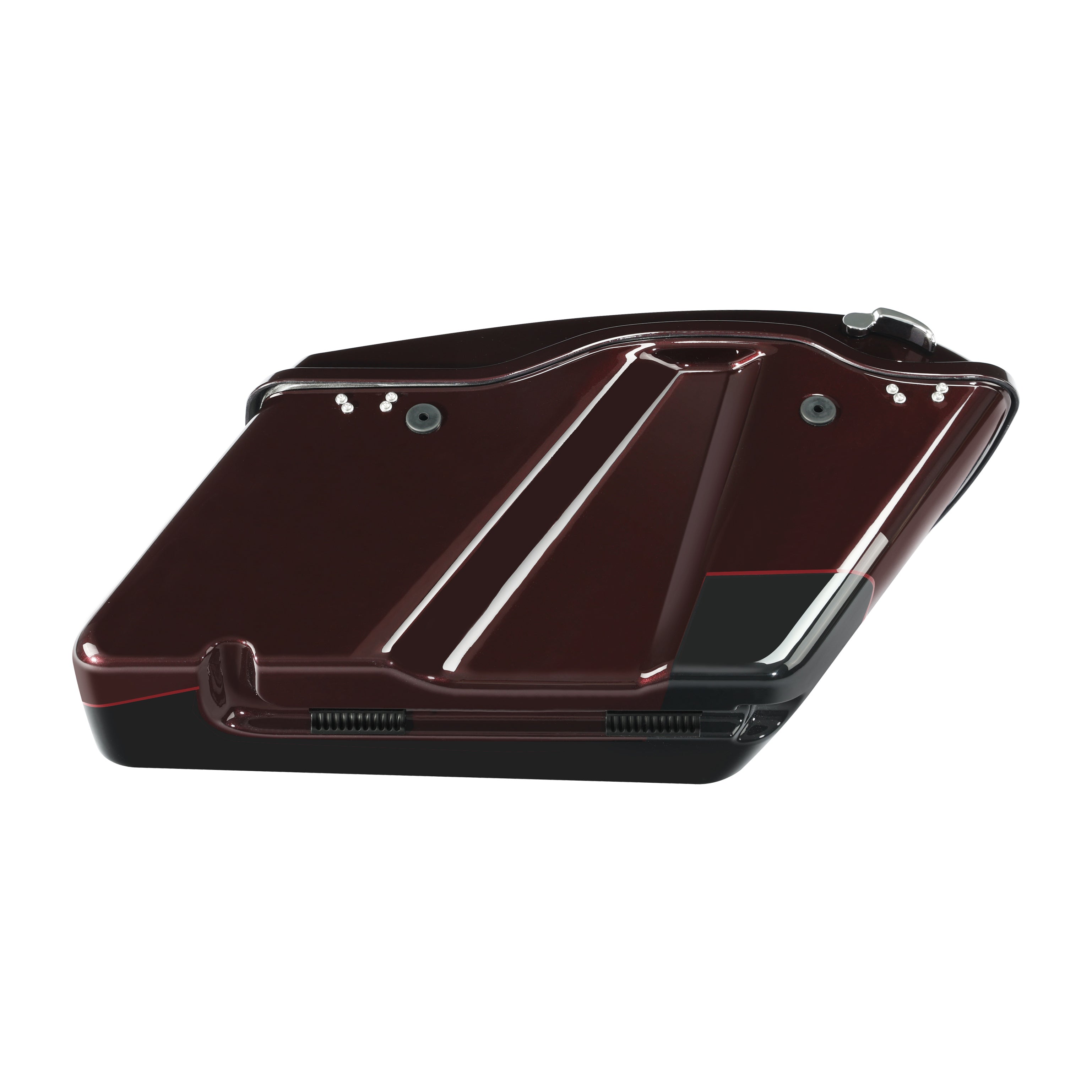HR3 Midnight Crimson / Vivid Black 2022UL Hard Saddlebags (Regular) For Harley Touring 2014-2023