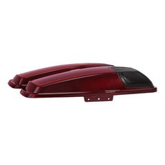 HR3 Mysterious Red Sunglo CVO Saddlebag Lids With 5" x 7" Speaker Cutouts For Harley Touring Models 2015-2023