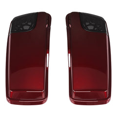 HR3 Mysterious Red Sunglo CVO Saddlebag Lids With 5" x 7" Speaker Cutouts For Harley Touring Models 2015-2023