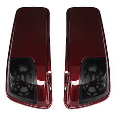 HR3 Mysterious Red Sunglo CVO Saddlebag Lids With 5" x 7" Speaker Cutouts For Harley Touring Models 2015-2023