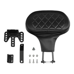 C.C. RIDER Rider Backrest 2 Up Seat Driver Backrest Pad For Harley Touring CVO Street Glide Road Glide Electra Glide Road King, 1988-2025