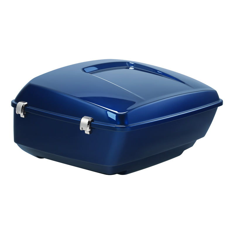HR3 Superior Blue 13.7" King Size Touring Trunk Luggage For 14-24 Harley Touring