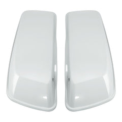 HR3 White Amethyst With Black Licorice Flames Hard Saddlebag Lids For Street Glide 2022 FLHX