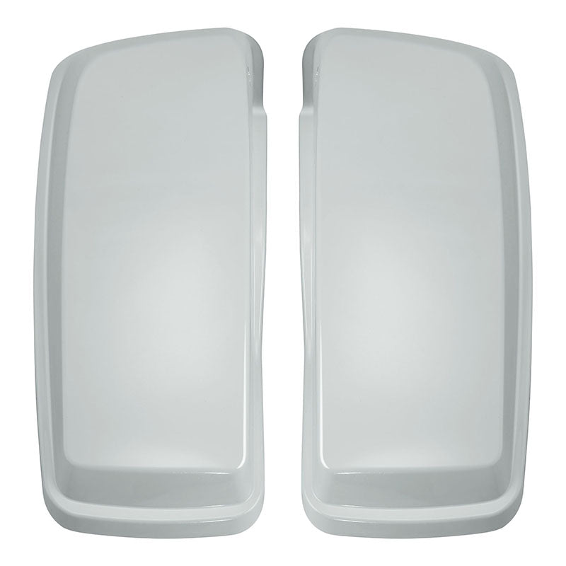 HR3 White Amethyst With Black Licorice Flames Hard Saddlebag Lids For Street Glide 2022 FLHX