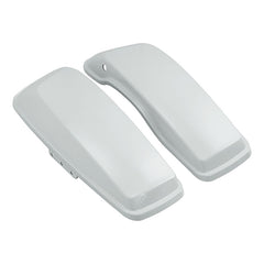HR3 White Amethyst With Black Licorice Flames Hard Saddlebag Lids For Street Glide 2022 FLHX