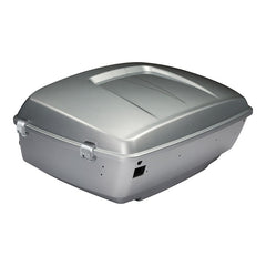 HR3 Brilliant Silver Pearl 2015SGS King Size Touring Trunk Luggage with Speaker Cut Outs For 14-24 Harley Touring
