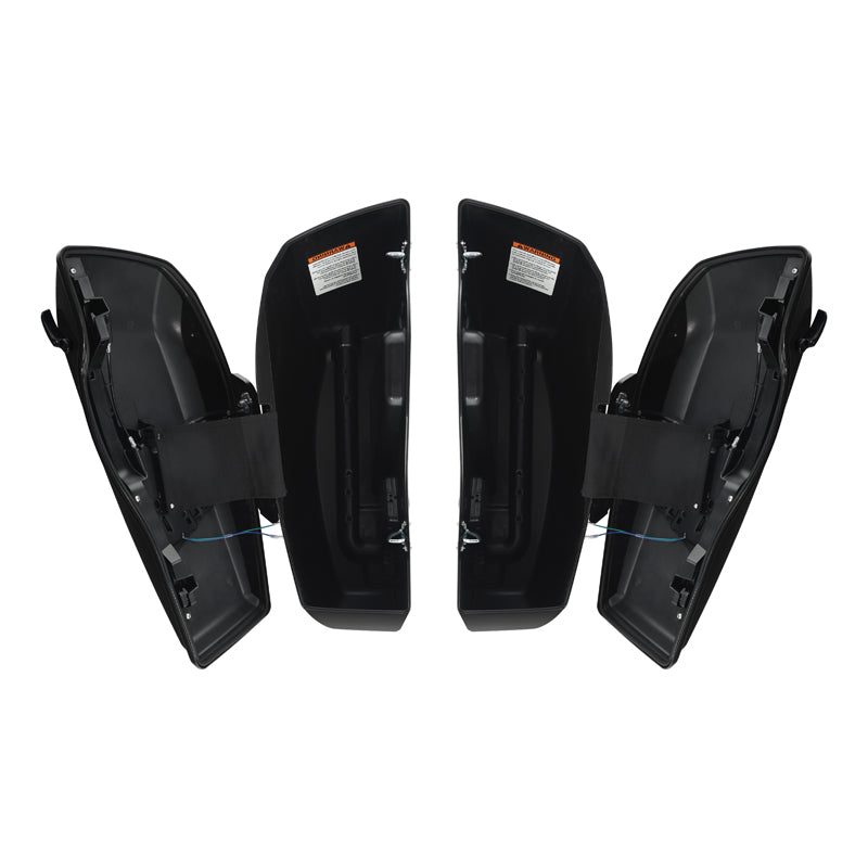 HR3 Vivid Black Touring Saddlebags for 2023+ HD Street/Road Gldie