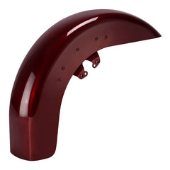 HR3 Mysterious Red Sunglo Motorcycle 18" Wide Tire Front Mudguard Fender For Harley Touring Models 2014-2023