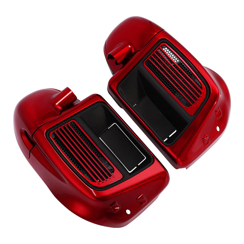 HR3 Velocity Red Sunglo 2017S Vented Lower Fairing Kit For Harley Touring Models 2014-2023 (Fits water cooled models)