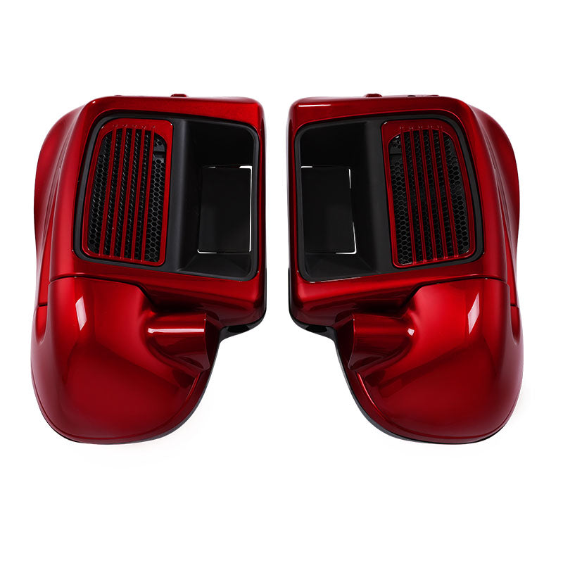 HR3 Velocity Red Sunglo 2017S Vented Lower Fairing Kit For Harley Touring Models 2014-2023 (Fits water cooled models)