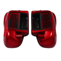 HR3 Velocity Red Sunglo 2017S Vented Lower Fairing Kit For Harley Touring Models 2014-2023 (Fits water cooled models)