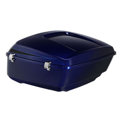 HR3 Zephyr Blue / Black Sunglo 13.7" King Size Touring Trunk Luggage For 14-24 Harley Touring