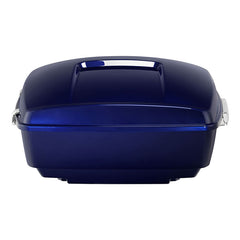 HR3 Zephyr Blue / Black Sunglo 13.7" King Size Touring Trunk Luggage For 14-24 Harley Touring