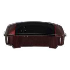 HR3 Midnight Crimson / Vivid Black 2022UL 10.7" Chopped Style Touring Trunk Luggage For 14-24 Harley Touring