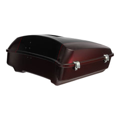 HR3 Midnight Crimson / Vivid Black 2022UL 10.7" Chopped Style Touring Trunk Luggage For 14-24 Harley Touring