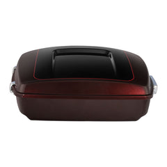 HR3 Midnight Crimson / Vivid Black 2022UL 10.7" Chopped Style Touring Trunk Luggage For 14-24 Harley Touring