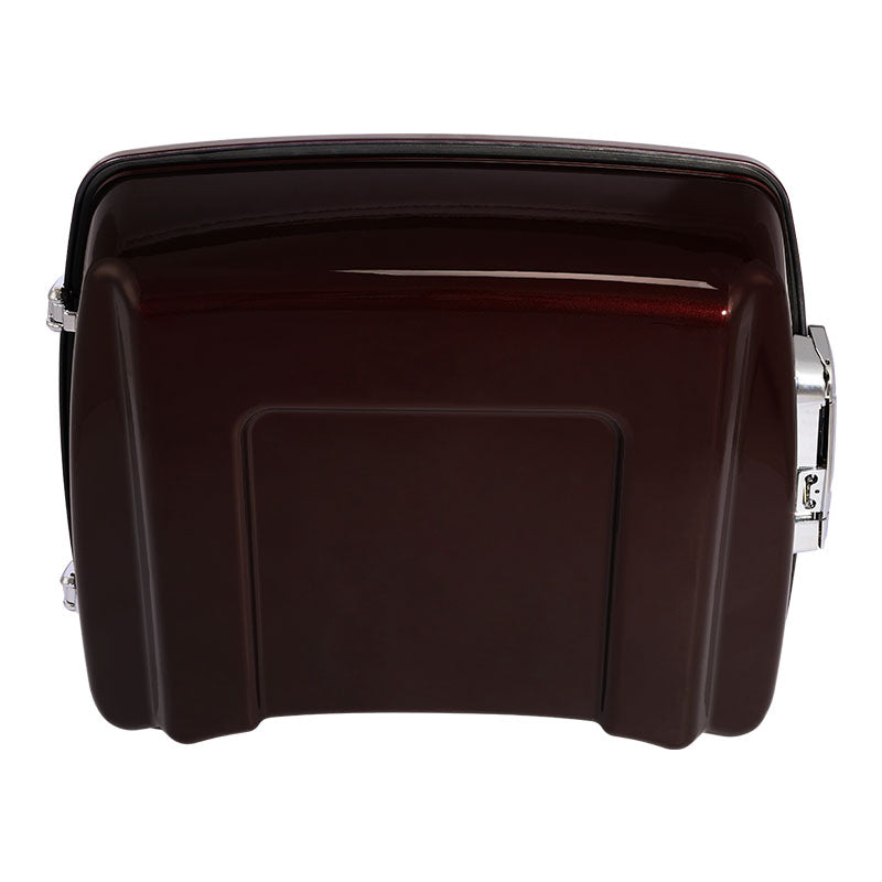 HR3 Midnight Crimson / Vivid Black 2022UL 10.7" Chopped Style Touring Trunk Luggage For 14-24 Harley Touring