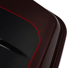 HR3 Midnight Crimson / Vivid Black 2022UL 10.7" Chopped Style Touring Trunk Luggage For 14-24 Harley Touring