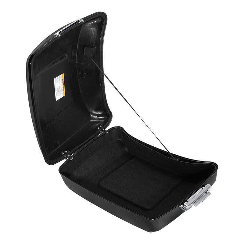 HR3 Candy Cobalt / Indigo Ink 10.7" Chopped Style Touring Trunk Luggage For 14-24 Harley Touring