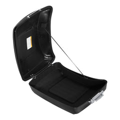 HR3 Candy Cobalt / Indigo Ink 10.7" Chopped Style Touring Trunk Luggage For 14-24 Harley Touring