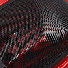 HR3 Wicked Red CVO Stretched Saddlebags with Speaker Lids For 14-23 Harley Touring