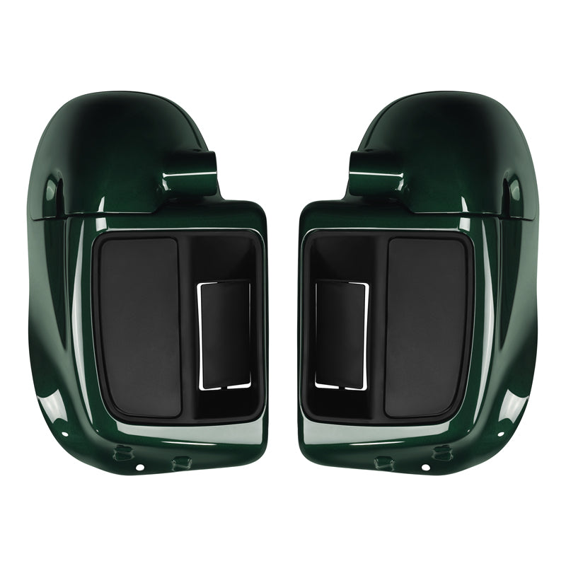 HR3 Deep Jade Pearl Vented Lower Fairing Kit For Harley Touring models 2014-2024