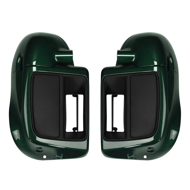 HR3 Deep Jade Pearl Vented Lower Fairing Kit For Harley Touring models 2014-2024