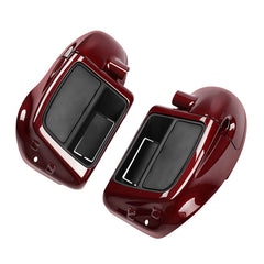 HR3 Mysterious Red Sunglo Vented Lower Fairing Kit With 6.5" Speaker Pods For Harley Touring models 2015-2024