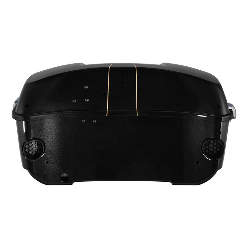 HR3 Black Quartz 2016RGS King Size Touring Trunk Luggage with Speaker Cut Outs For 14-24 Harley Touring